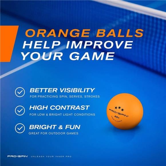 Ping Pong Balls - 3-Star Table Tennis Balls | High-Performance 40+ ABS Training - Picture 5 of 5
